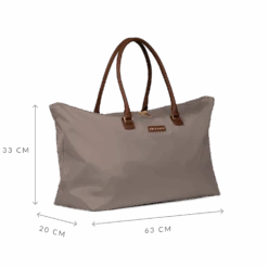 Fab Seventies - Taupe - Travel Tote 7 Fab Seventies - Taupe - Travel Tote -Reisstijl Exporteren Winkel 0013755 bs 72715 4