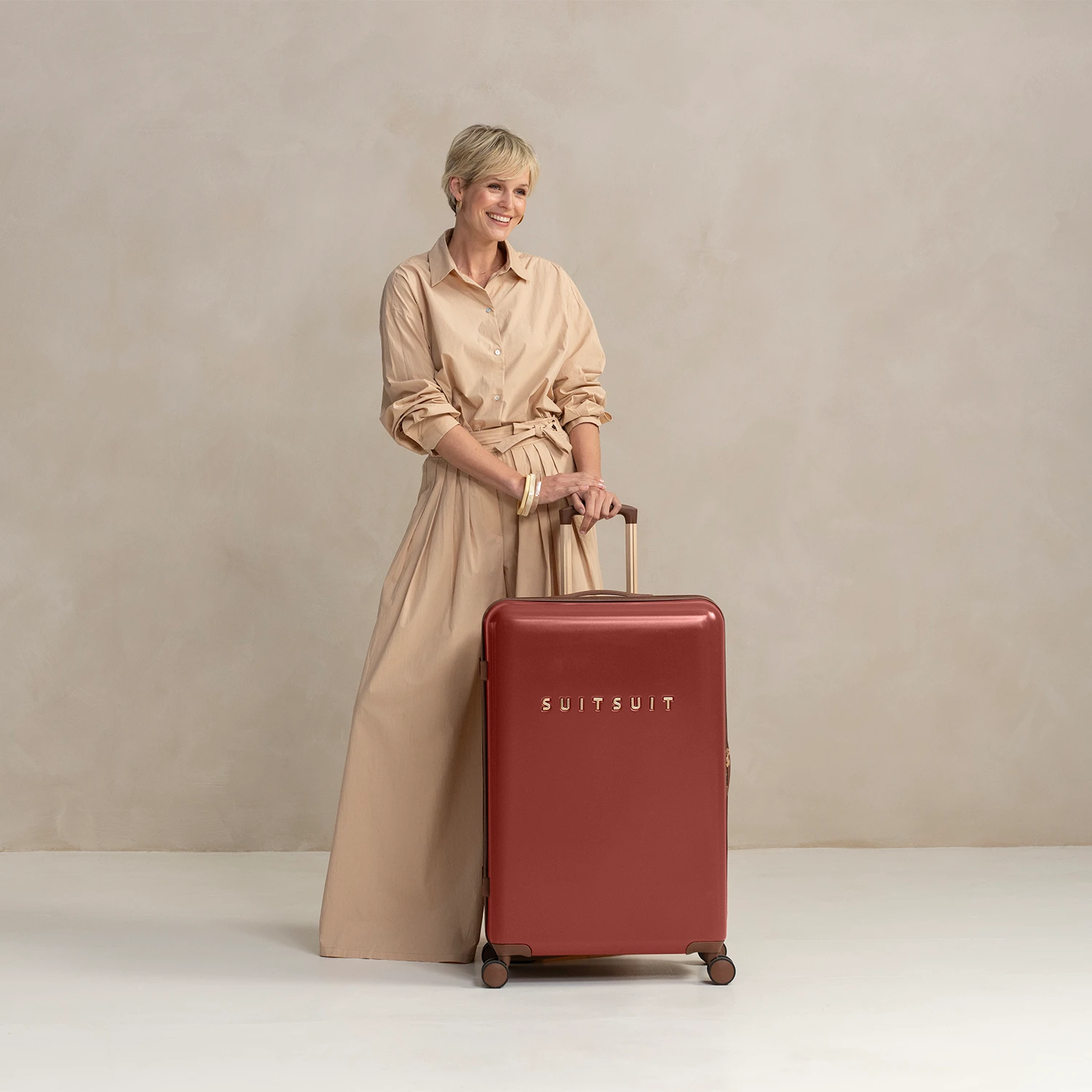 Fab Seventies - Red Ochre - Reiskoffer (76 Cm) 2 Fab Seventies - Red Ochre - Reiskoffer (76 Cm) - Afbeelding 2